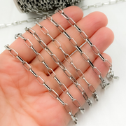 Oxidized 925 Sterling Silver Diamond Cut Cable Link Chain